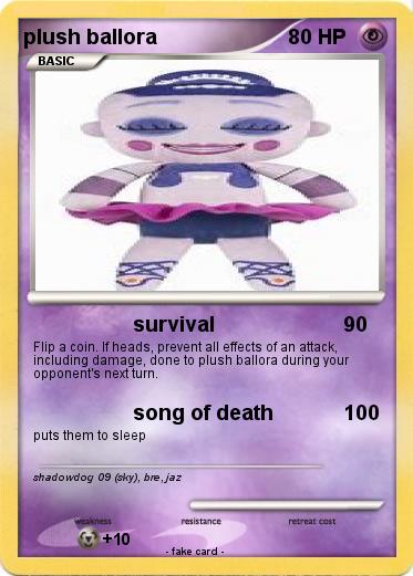 Pokemon plush ballora