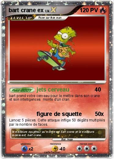 Pokemon bart crane ex