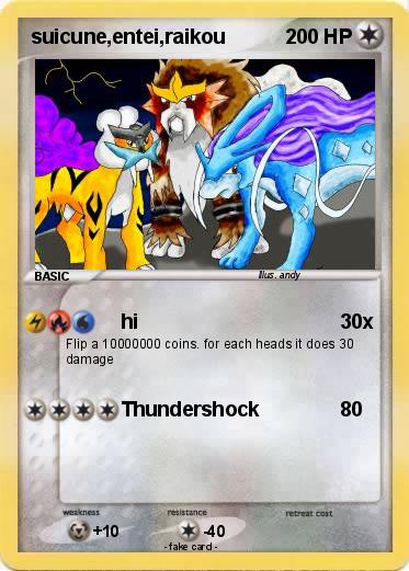 Pokemon suicune,entei,raikou