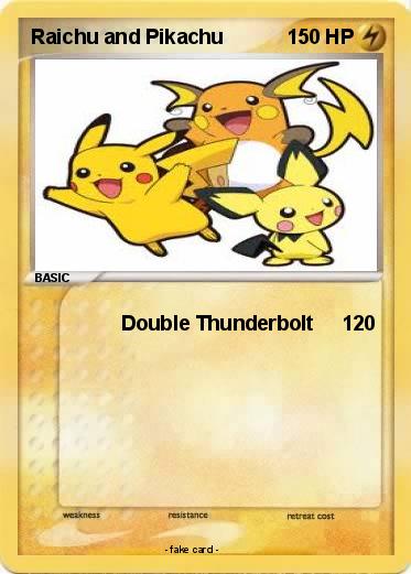 Pokemon Raichu and Pikachu