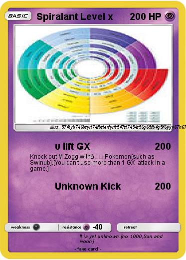 Pokemon Spiralant Level x