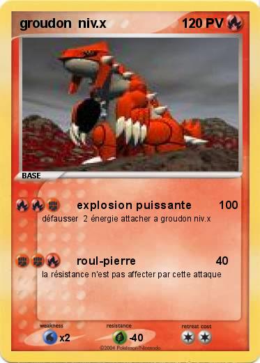 Pokemon groudon  niv.x