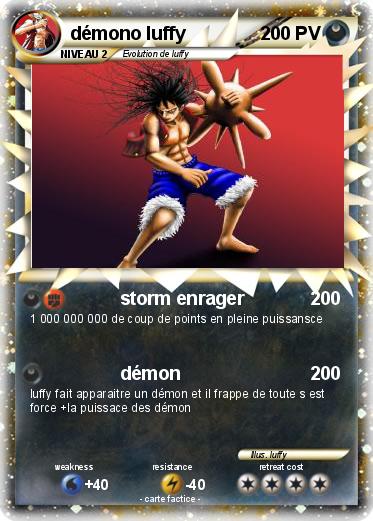 Pokemon démono luffy