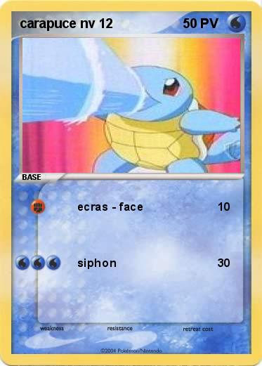Pokemon carapuce nv 12