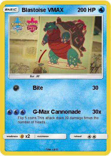 Pokemon Blastoise VMAX