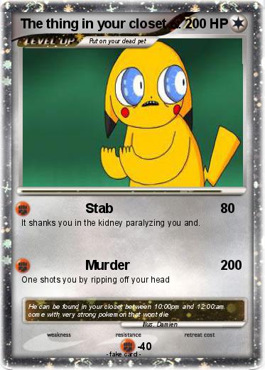 Pokemon The thing in your closet