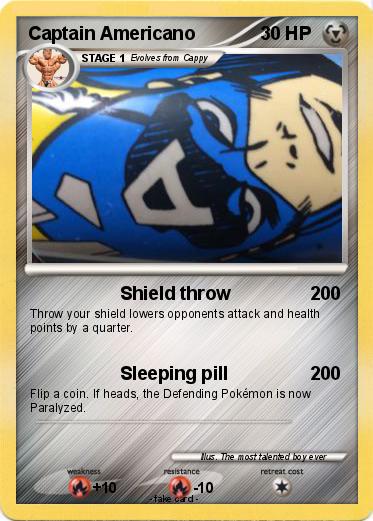 Pokemon Captain Americano