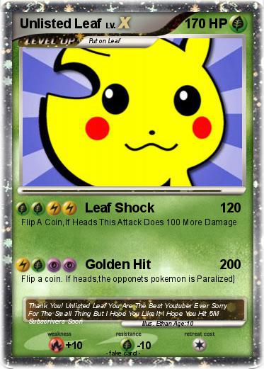 Pokemon Unlisted Leaf
