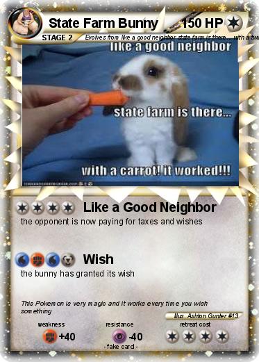 Pokemon State Farm Bunny