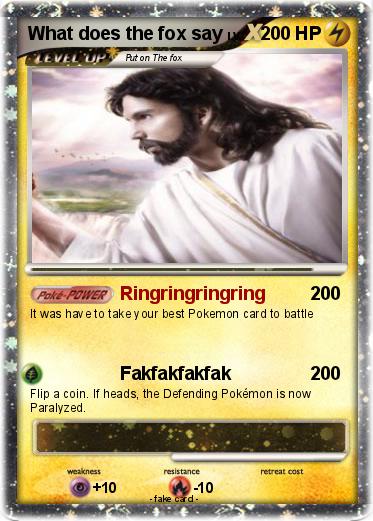 Pokemon What does the fox say