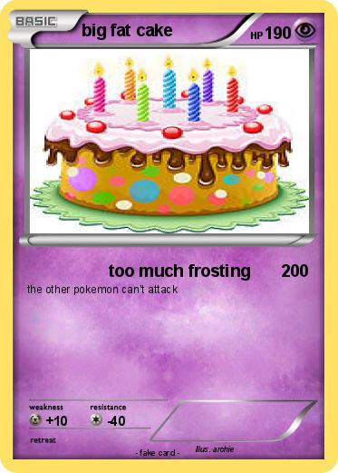 Pokemon big fat cake