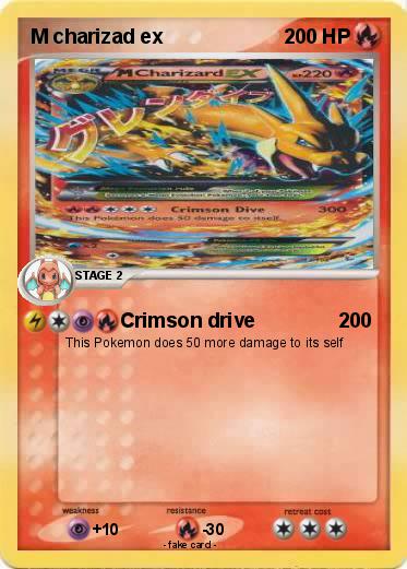 Pokemon M charizad ex