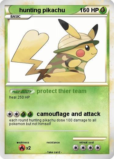 Pokemon hunting pikachu