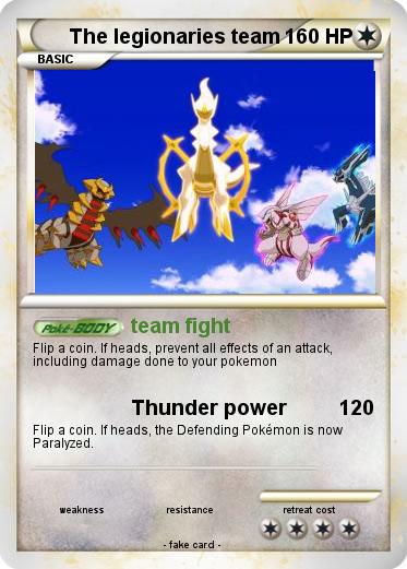 Pokemon The legionaries team