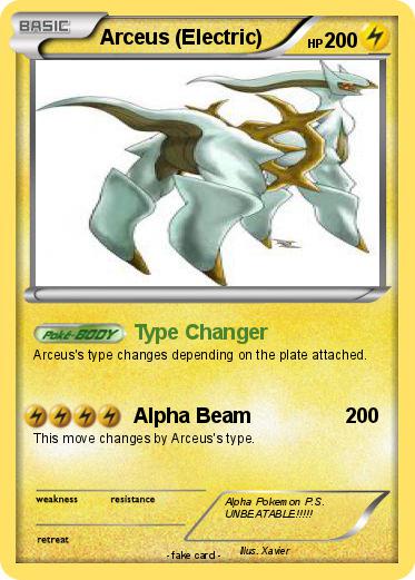 Pokemon Arceus (Electric)