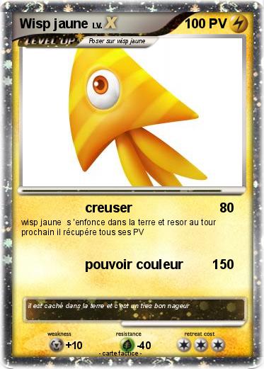 Pokemon Wisp jaune