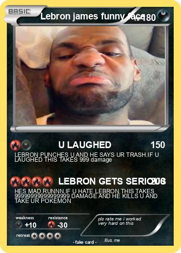 Pokemon Lebron james funny face