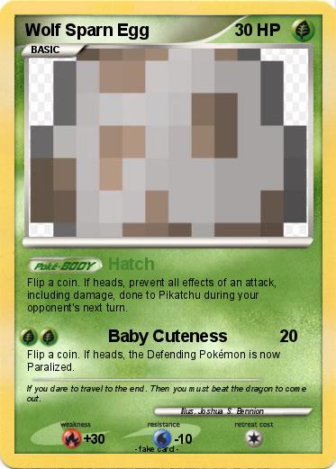 Pokemon Wolf Sparn Egg