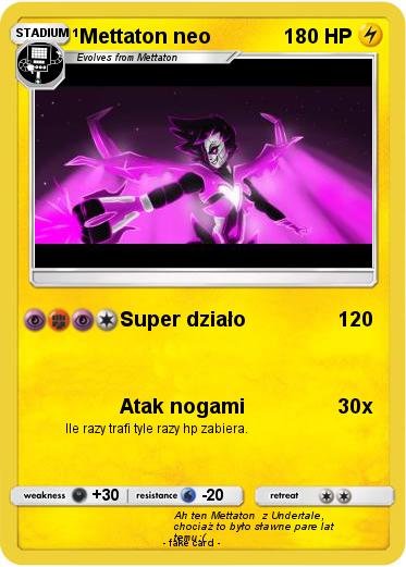 Pokemon Mettaton neo