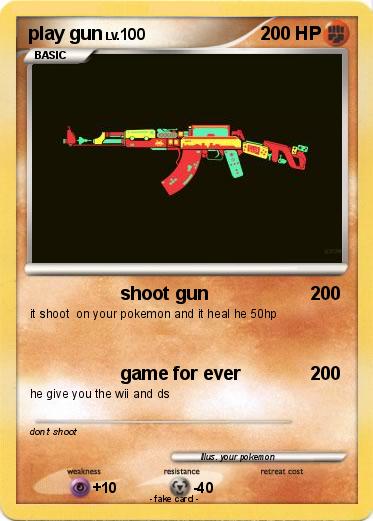 Pokemon play gun