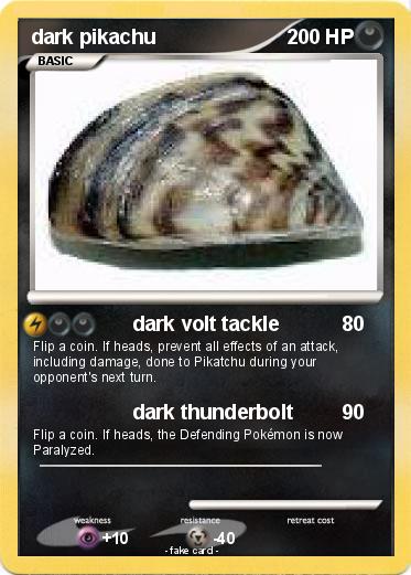 Pokemon dark pikachu