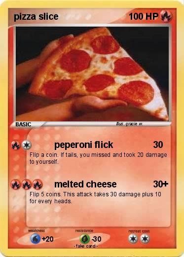 Pokemon pizza slice