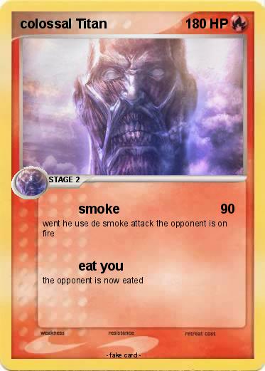 Pokemon colossal Titan