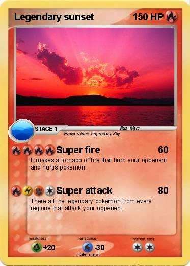 Pokemon Legendary sunset