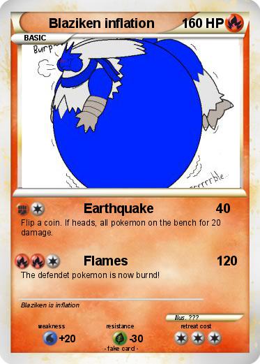Pokemon Blaziken inflation
