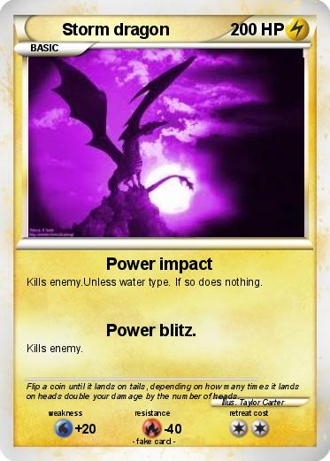 Pokemon Storm dragon