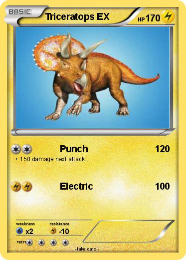Pokemon Triceratops EX