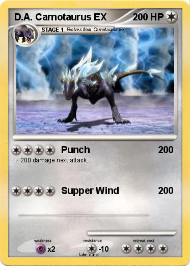 Pokemon D.A. Carnotaurus EX