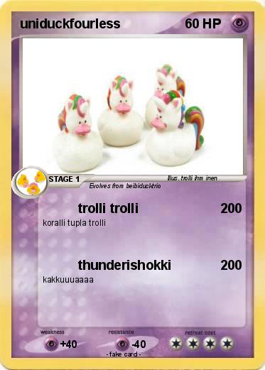 Pokemon uniduckfourless