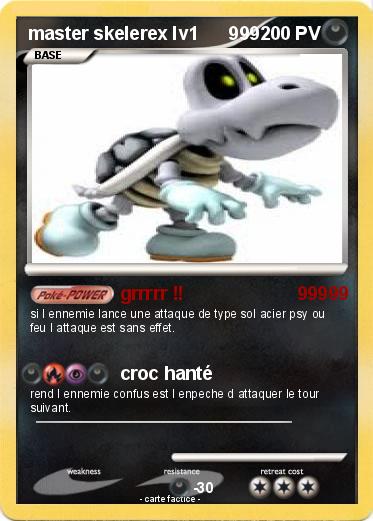 Pokemon master skelerex lv1      999
