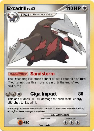Pokemon Excadrill
