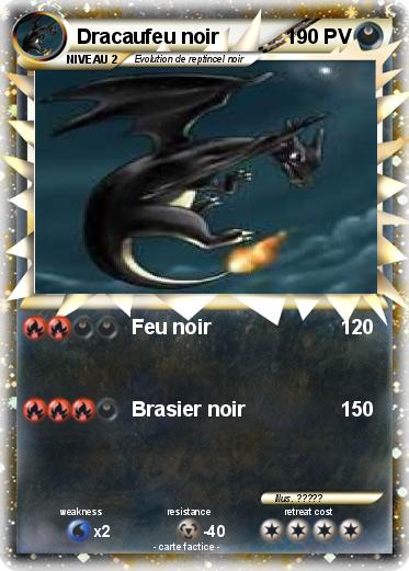 Pokemon Dracaufeu noir