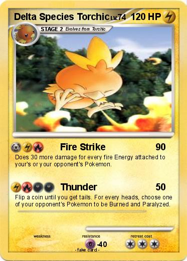 Pokemon Delta Species Torchic