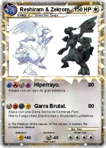 Pokemon Reshiram & Zekrom