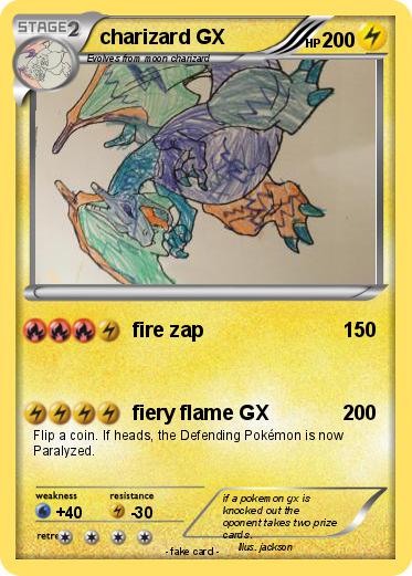 Pokemon charizard GX