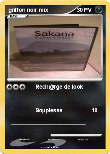 Pokemon griffon noir mix