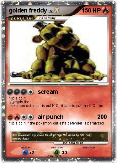 Pokemon golden freddy
