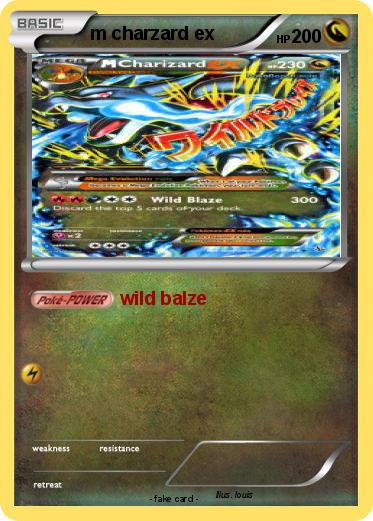 Pokemon m charzard ex