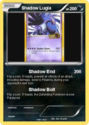 Pokemon Shadow Lugia
