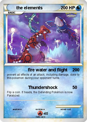 Pokemon the elements