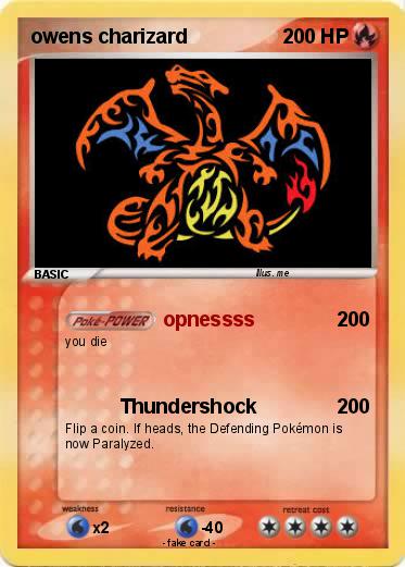Pokemon owens charizard