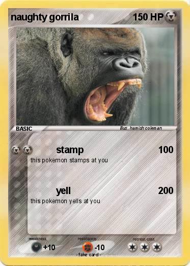 Pokemon naughty gorrila