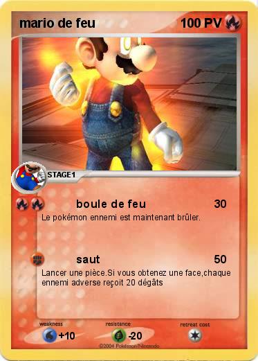 Pokemon mario de feu