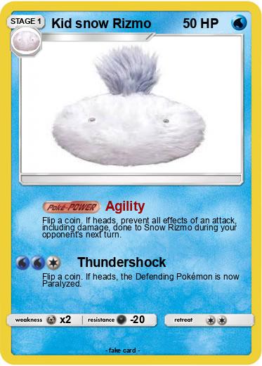 Pokemon Kid snow Rizmo