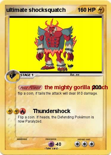 Pokemon ultimate shocksquatch