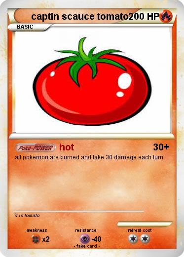 Pokemon captin scauce tomato